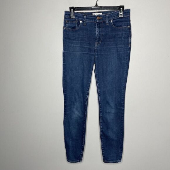 MADEWELL Womens 9" High-Rise Skinny Jeans Cotton Stretch Distressed B7131 Sz 28 - Picture 3 of 8